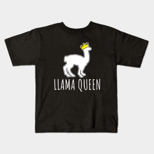 Llama Queen Kids T-Shirt